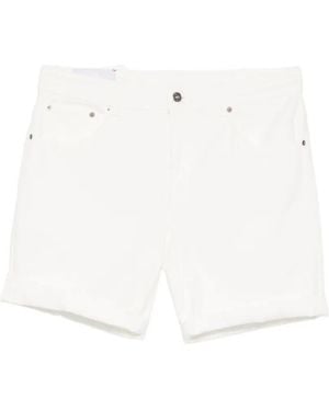 Dondup Belted Regular-Fit Shorts - White