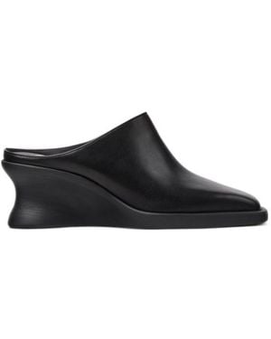 Camper Semi-Enclosed Wedge Shoes - Black
