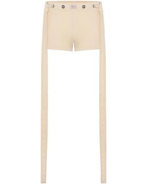 Jean Paul Gaultier Ribbed Shorts - White