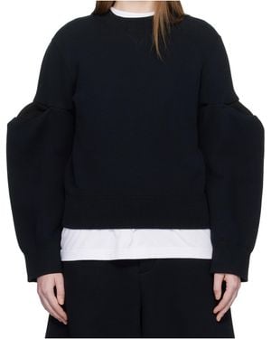 Sacai Puff-Sleeve Jumper - Blue