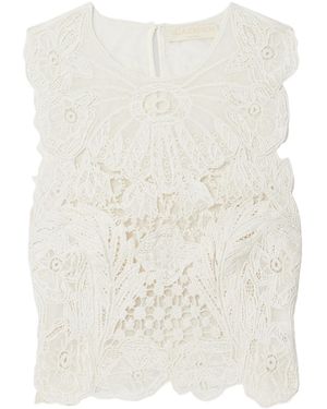 Ulla Johnson Lace Pattern Vest - White
