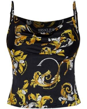 Versace Jeans Couture Couture Strappy Cowl Top - Black