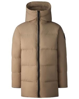 Canada Goose Long-Sleeved Down Jacket - Brown