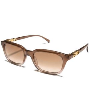 Gucci Rectangular-Frame Sunglasses - White