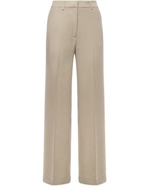 Ottod'Ame Ottod'Ame High-Waist Straight-Leg Trousers - Natural