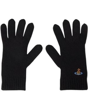 Vivienne Westwood Knitted Gloves - Black