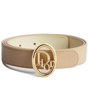 Dior Reversible Oblique Belt - White