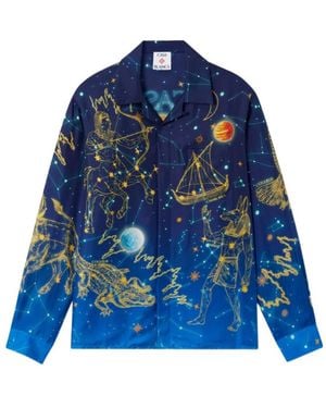 CASABLANCA Constellation Print Shirt - Blue