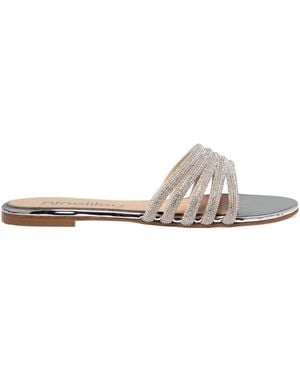 Ninalilou Elisa Crystal-Embellish Sandals - White
