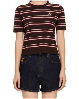 LIU REGALI Striped T-Shirt - Black