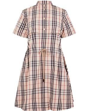 Burberry Minimalist Shirt Dress - Multicolor