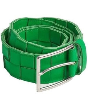 Bottega Veneta Super Long Braided Belt - Green