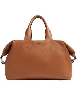 ZEGNA Raglan Deerskin Holdall - Brown
