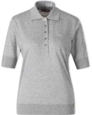 Herno Resort Short-Sleeve Polo Shirt - Gray