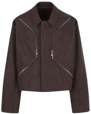 Rick Owens Long-Sleeved Casual Jacket - Brown