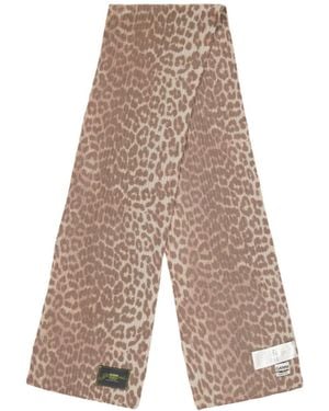 Ganni Knitted Scarf - White
