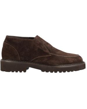Doucal's Almond Toe Slip-On Loafers - Brown