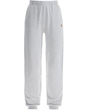 Maison Kitsuné Maison Kitsuné Fox Head Patch Joggers - Grey