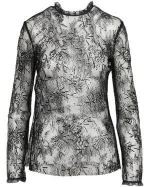 Alberta Ferretti Long-Sleeved Cover-Up - Black