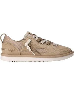 UGG Minimel Round Toe Lace-Up Trainers - Brown