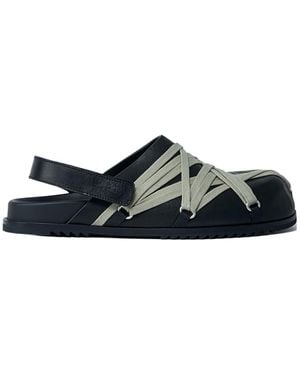 Rick Owens Wmns Megalace Slip-On Mules - Black