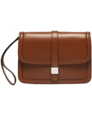 Max Mara Bianca Clutch Bag - Brown
