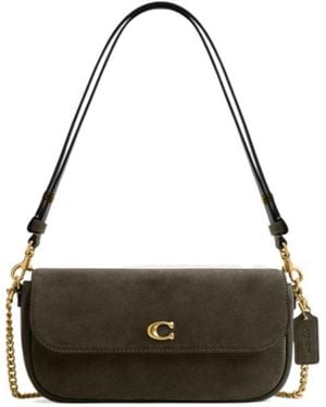 COACH Brook Flap Chain Bag - Metallic