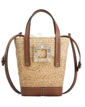 Roger Vivier Straw Shoulder Bag - Multicolor