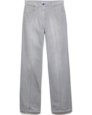 Prada Washed Denim Jeans - Grey
