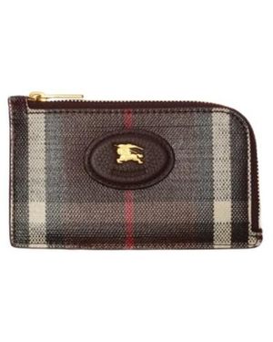 Burberry Highlands Zip Card Case - Brown
