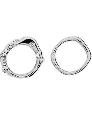Dries Van Noten Double-Band Ring - White