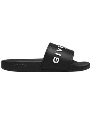 Givenchy Logo Sliders - Black