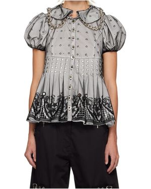 Chopova Lowena Beryl Short Sleeve Shirt - Grey