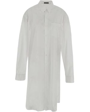Ann Demeulemeester Button-Up Long Shirt - White