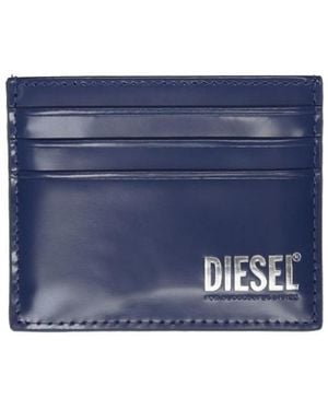 DIESEL Zip-Around Compact Wallet - Blue