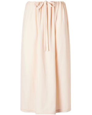 TOTEME Elastic Waist Midi Skirt - Natural