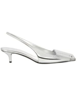 Courreges Courrèges Fold Mirror Slingback Pumps - White