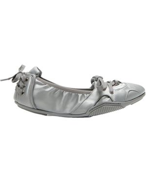 Acne Studios Satin-Finish Ballet Flats - Grey