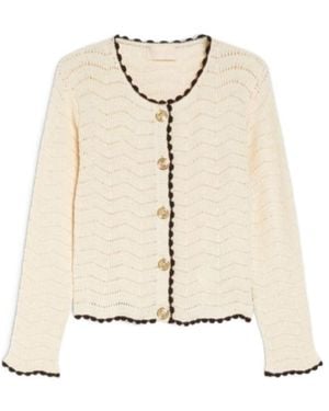 iBlues Crochet-Knit Cardigan - Natural