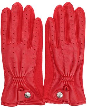 Vivienne Westwood Orb Engraved Gloves - Red