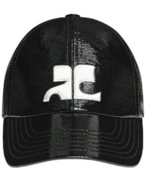 Courreges Ac Logo Vinyl Cap - Black