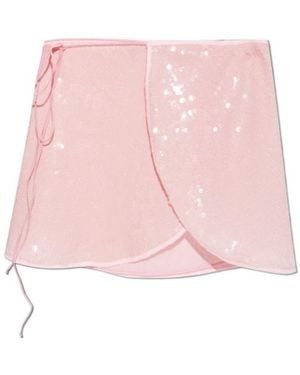 Oséree Tie-Waist Skirt - Pink