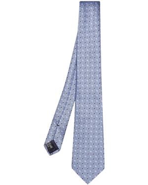 Giorgio Armani Pointed-Tip Tie - Blue