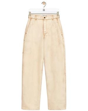 Loewe Straight Leg Trousers - Natural