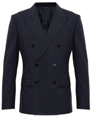 Dolce & Gabbana Long-Sleeved Suit Jacket - Blue