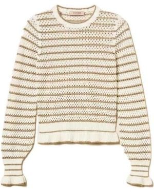 Twinset Striped Crewneck Sweater - Natural