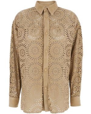 Eleventy Shirt With Classic Collar - Natural