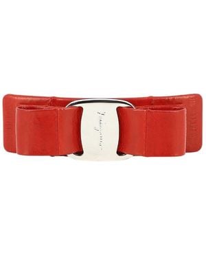 Ferragamo Logo Hair Accessories - Red