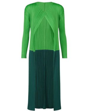Pleats Please Issey Miyake Pleats Please Issey Miyake Swing Coat - Green