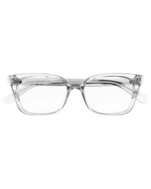 McQueen Eyewear Square Frame Glasses - White